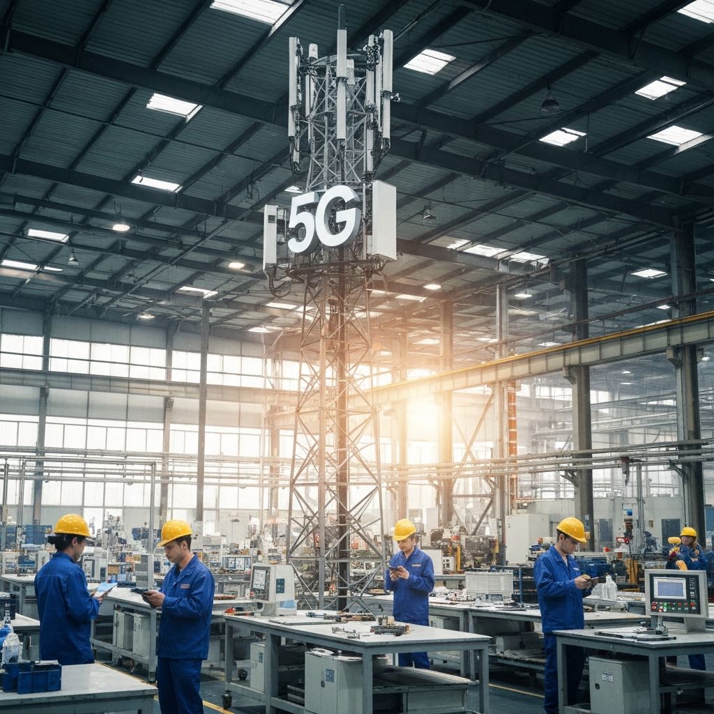 5G industrial: A conectividade que está mudando as fábricas